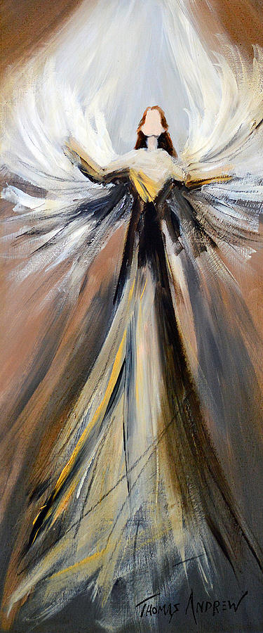 Angel Painting - Praise II #1 by Thomas Andrew