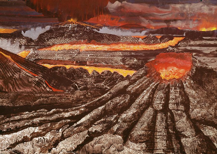 Prehistoric Volcanoes #1 Photograph by Natural History Museum, London/science Photo Library