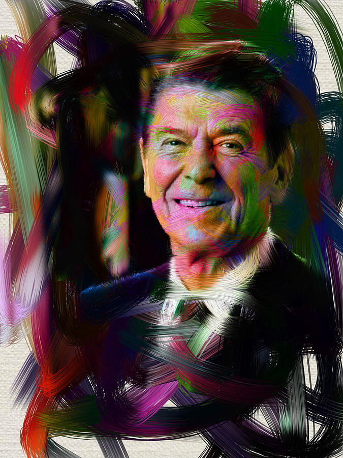 President Ronald Reagan #1 Digital Art by Official White House Photograph
