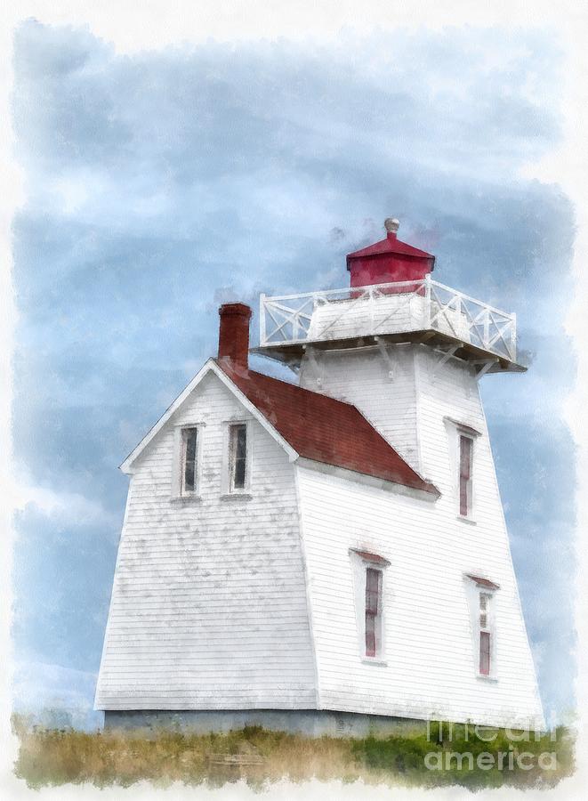 Lighthouse Photograph - Prince Edward Island Lighthouse #1 by Edward Fielding