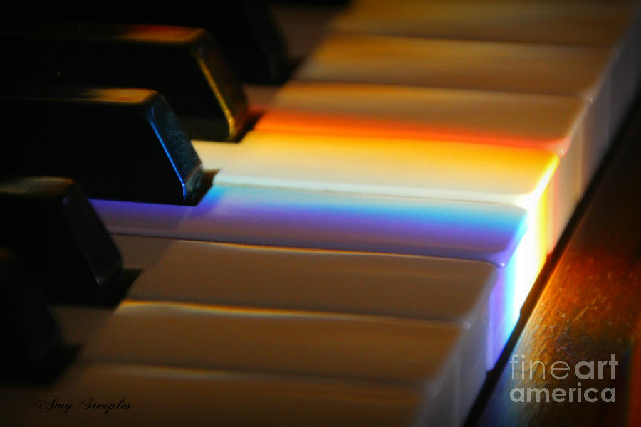 Piano Photograph - Prism Prelude 2 by Amy Steeples