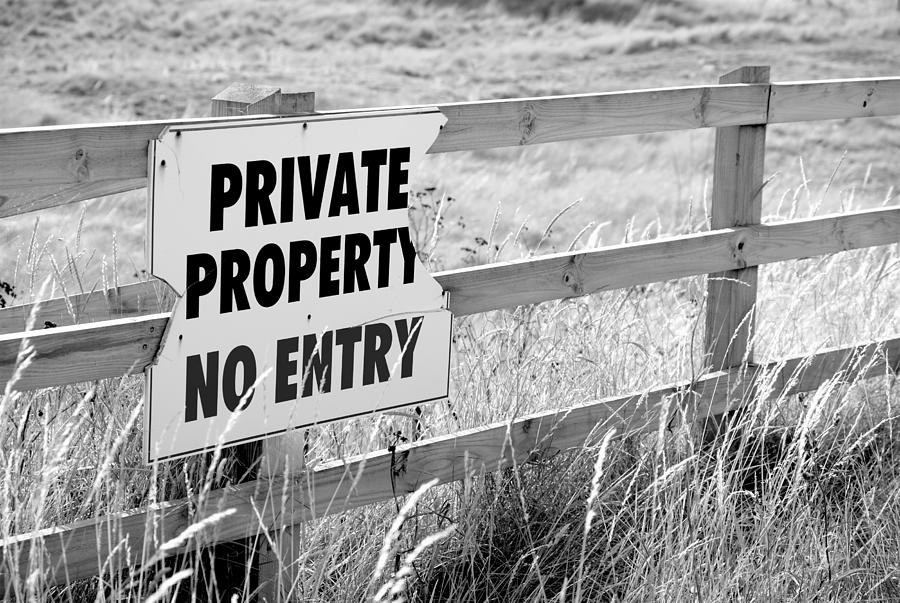 Sign Photograph - Private Property #1 by Chevy Fleet