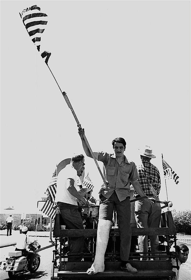 Pro-viet Nam War Parade Broken Leg Fire Truck Tucson Arizona 1970 #1 Photograph by David Lee Guss