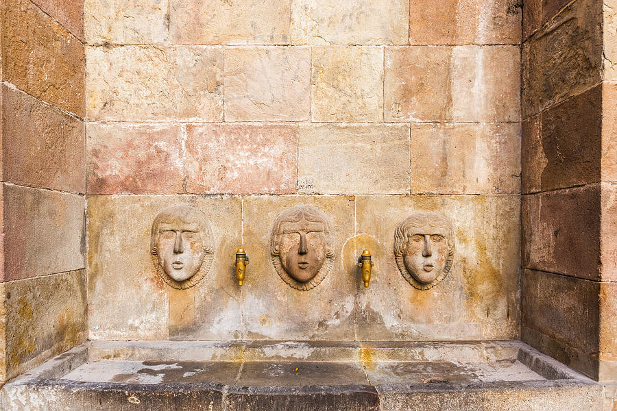Public Drinking Fountain Barcelona Spain #1 Photograph by Marek Poplawski