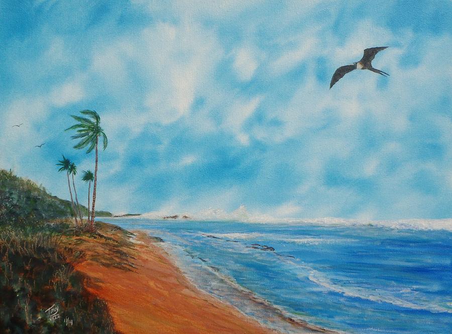 Puerto Nuevo Beach #3 Painting by Tony Rodriguez