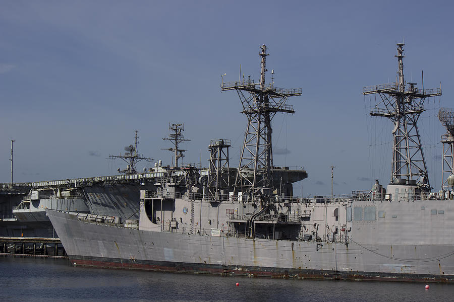 Puget Sound Naval Shipyard  WA8x Photograph by Cathy Anderson