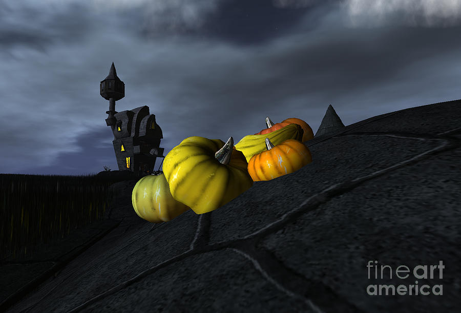 Pumpkins #2 Digital Art by Susanne Baumann