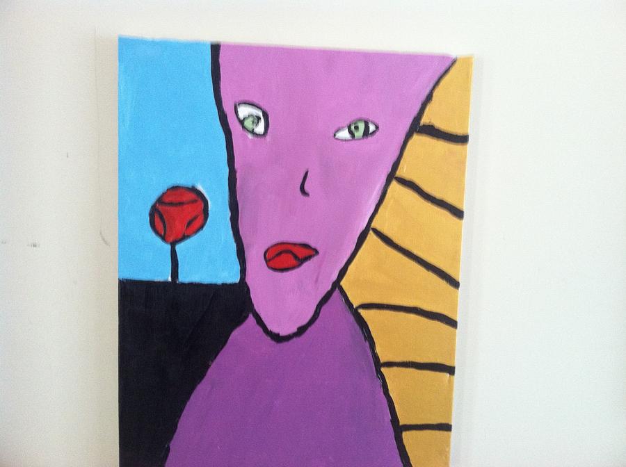 Abstract Painting - Purple Lady #1 by Ronald Weatherford