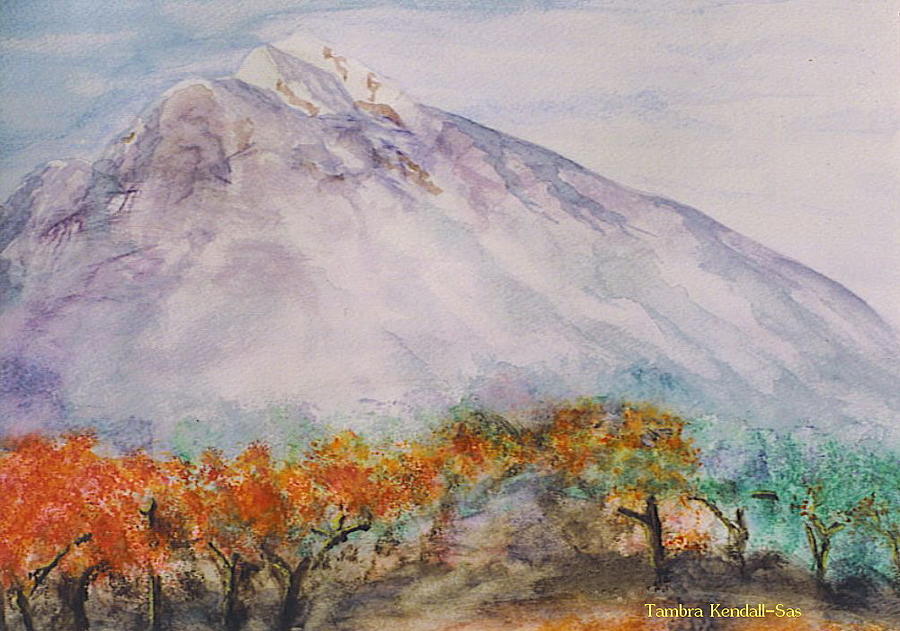 Purple Mountain Majesty #1 Painting by Tambra Nicole Kendall