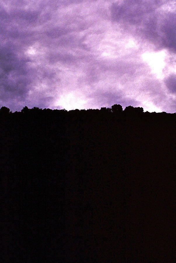 Purple Sky Silhouette #1 Photograph by Jenny Forker