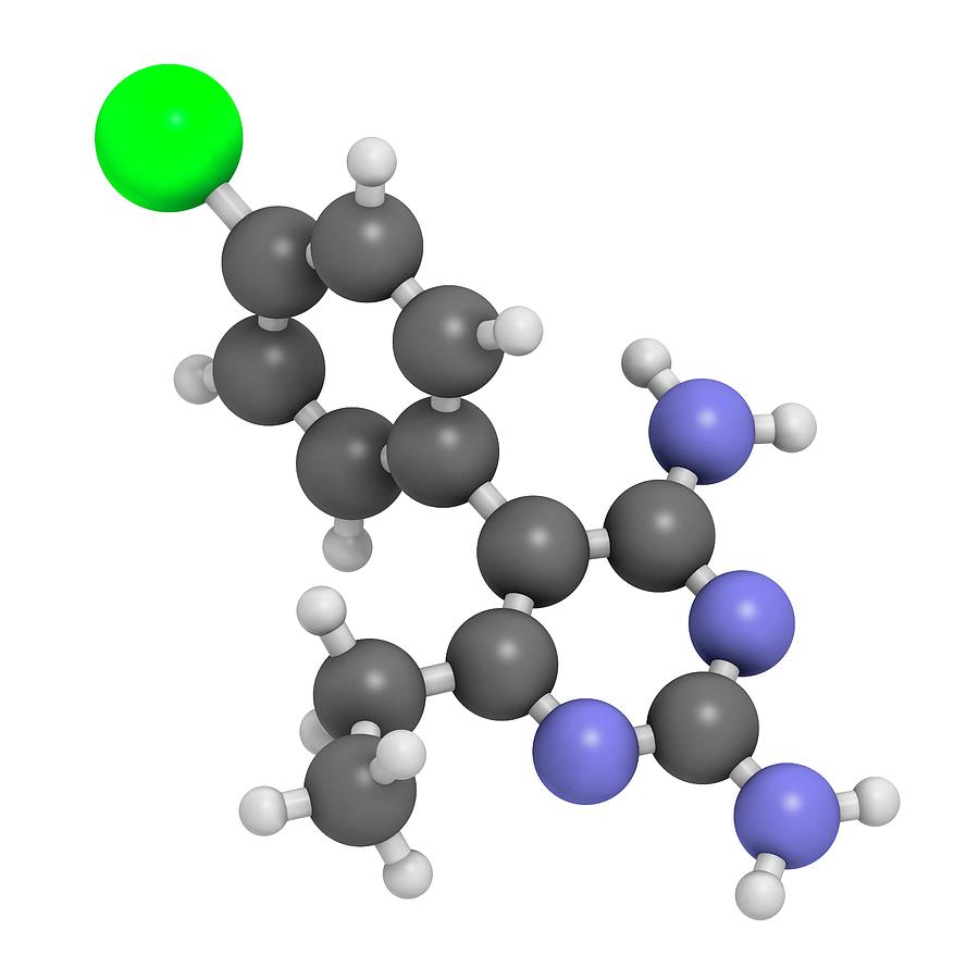 Protozoa Photograph - Pyrimethamine Malaria Drug Molecule #1 by Molekuul