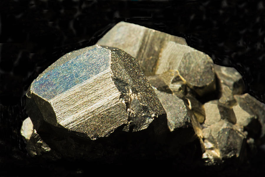Pyrite Crystals #1 Photograph by Millard H. Sharp