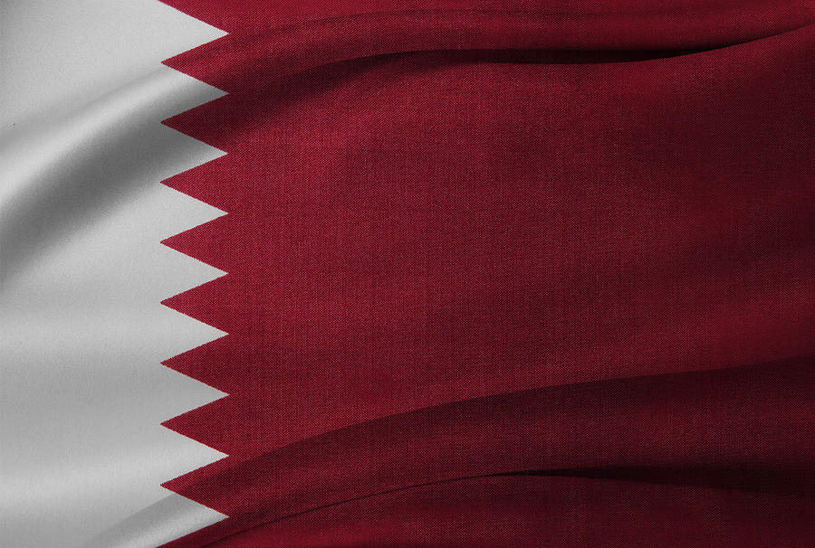 Qatar flag #1 Photograph by Les Cunliffe