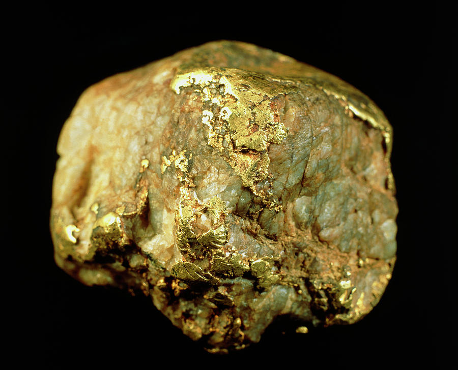 Quartz And Native Gold #1 Photograph by Sinclair Stammers/science Photo Library