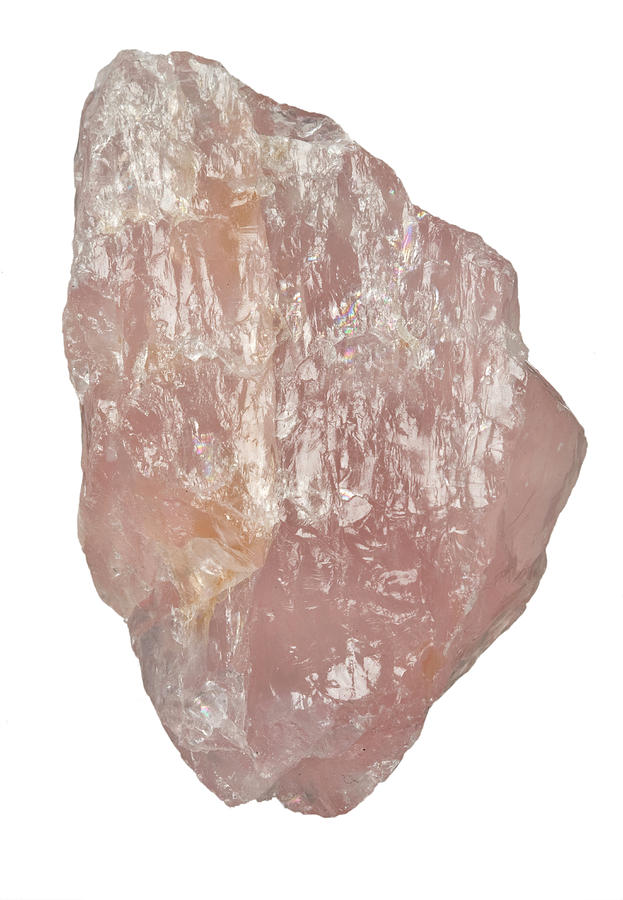 Rose Photograph - Quartz Mineral Stone #1 by Natural History Museum, London/science Photo Library
