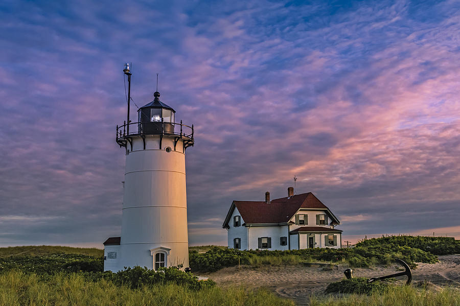 Boston Photograph - Race Point Lighthouse Sunset #1 by Susan Candelario