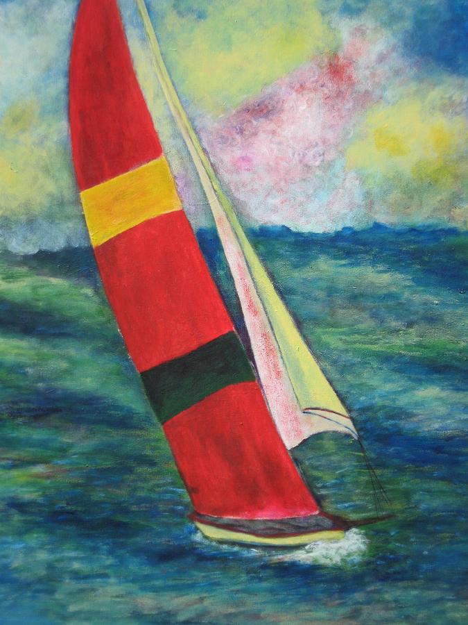Racing Home #4 Painting by John Scates