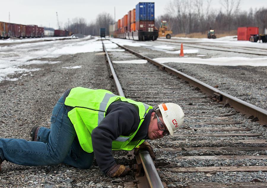 Rail Yard Track Maintenance #1 Photograph by Science Photo Library Rail Yard Track Maintenance #1 Photograph by Science Photo Library