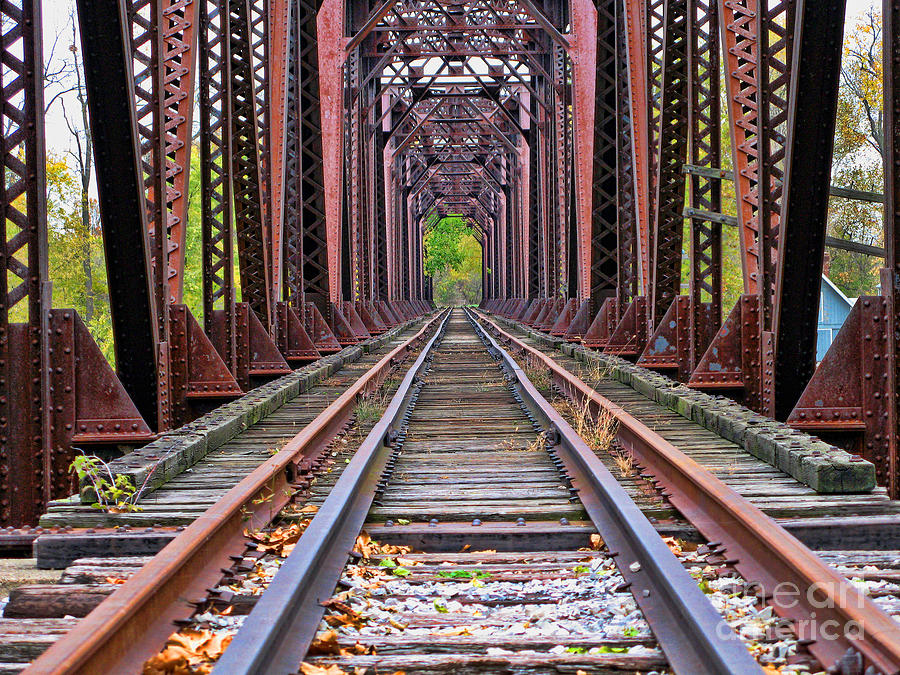 Railroad Bridge #1 Photograph by Jack Schultz