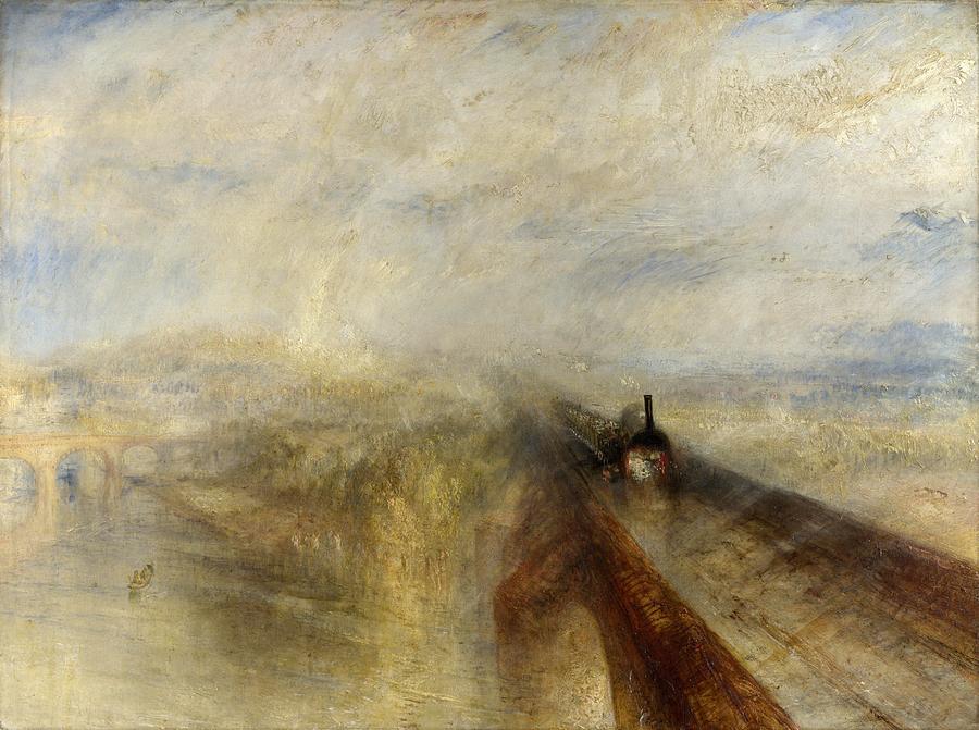 Joseph Mallord William Turner Painting - Rain Steam and Speed #1 by JMW Turner