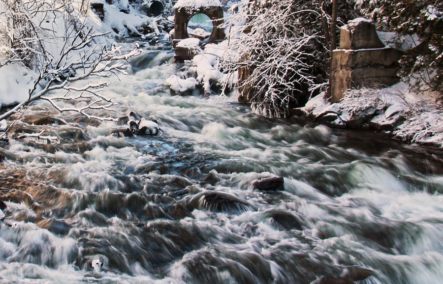 Rapids at Bedford Mill #1 Photograph by Jim Vance