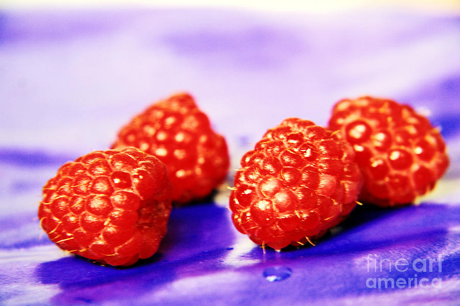 Fruit Photograph - Raspberries #5 by Lali Kacharava