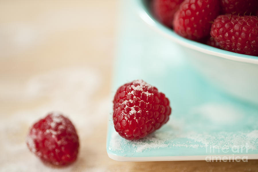 Raspberries Sprinkled With Sugar #1 Photograph by Jim Corwin