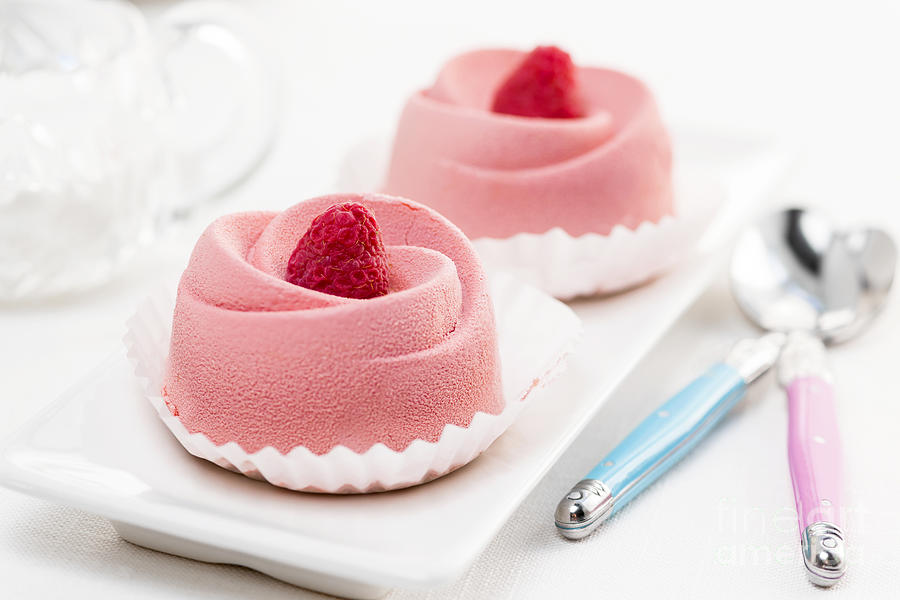 Raspberry mousse dessert 1 Photograph by Elena Elisseeva