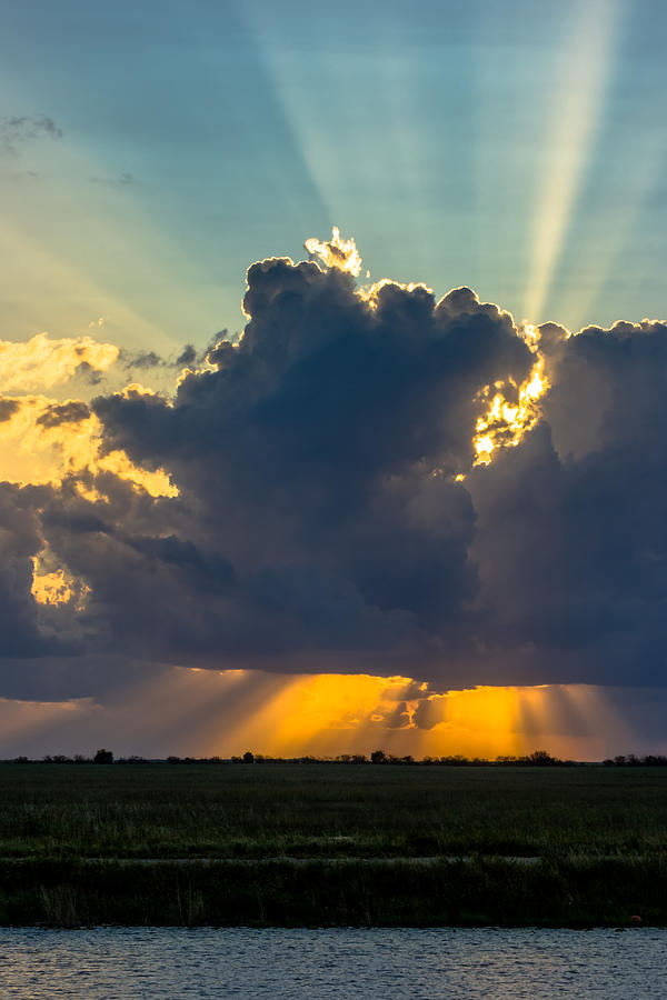 Rays From the Clouds #1 Photograph by Ed Gleichman
