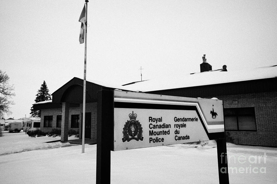 rcmp royal canadian mounted police station in the small town of Kamsack ...