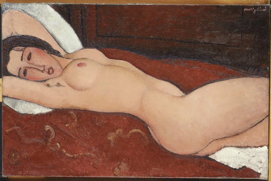 Reclining Nude #6 Painting by Amedeo Modigliani