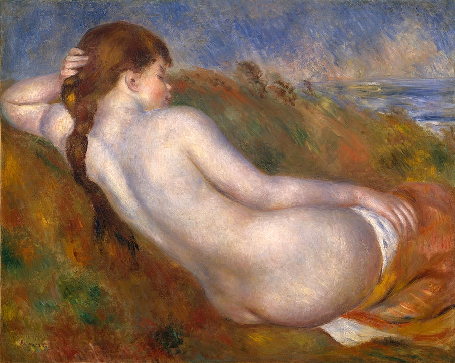 Reclining Nude #3 Painting by Pierre-Auguste Renoir