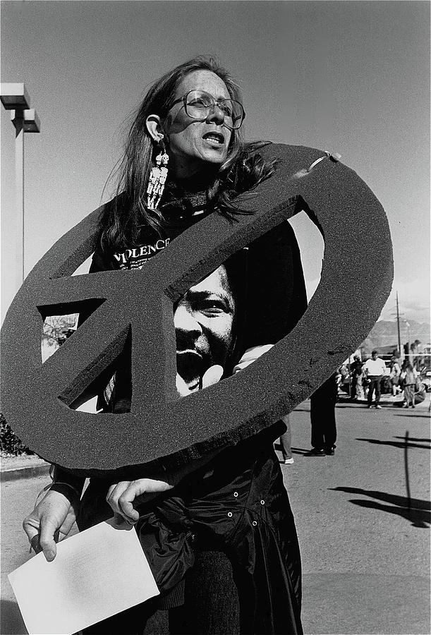 Recognize Martin Luther King Day Rally Tucson Arizona 1991 Black And White #5 Photograph by David Lee Guss