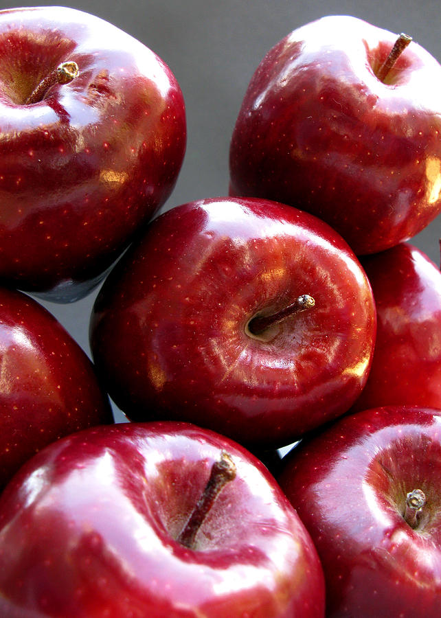 Apple Photograph - Red Apples #1 by Helene U Taylor