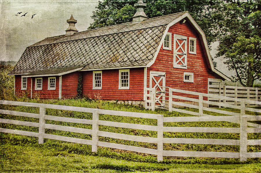 Red Barn Photograph by Cathy Kovarik