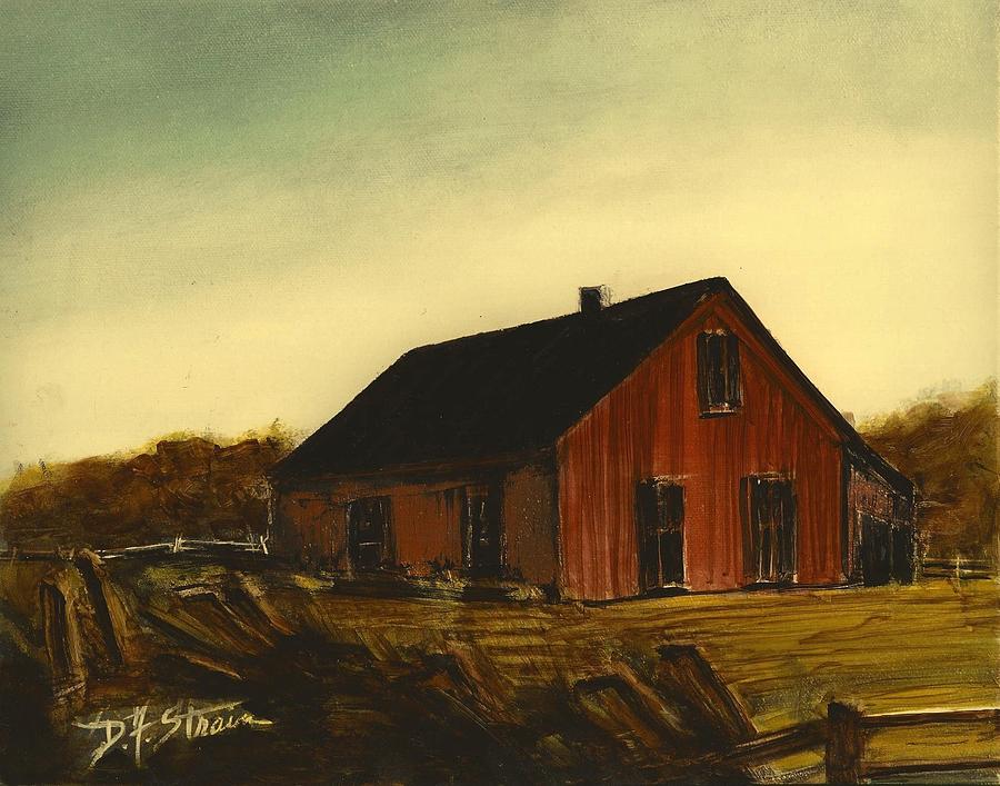 Red Barn   No. 3 #1 Painting by Diane Strain