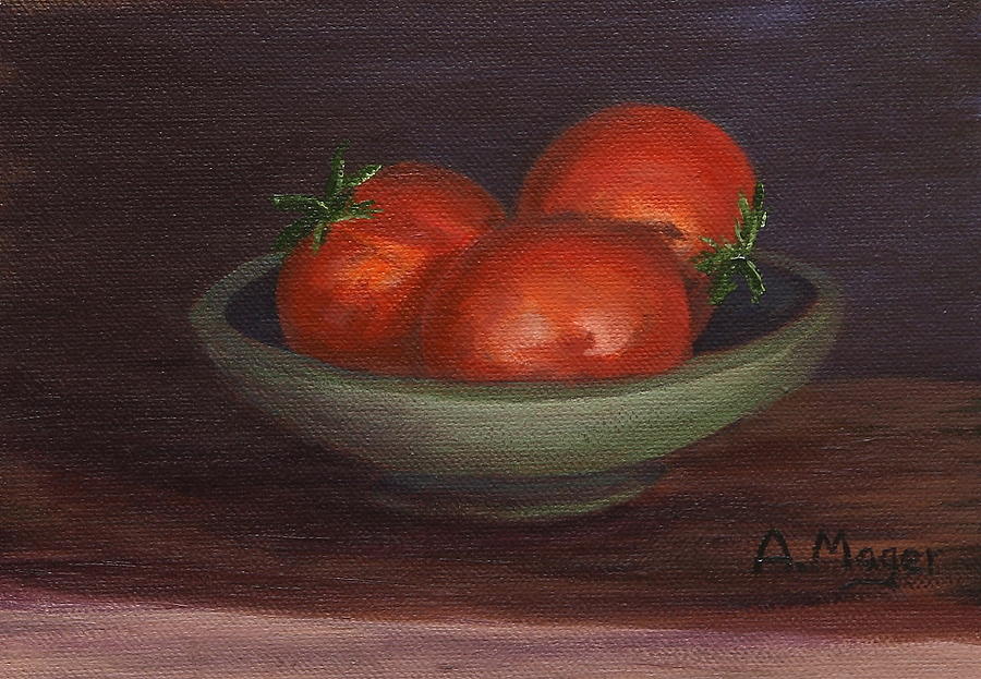 Red Beauties #1 Painting by Alan Mager