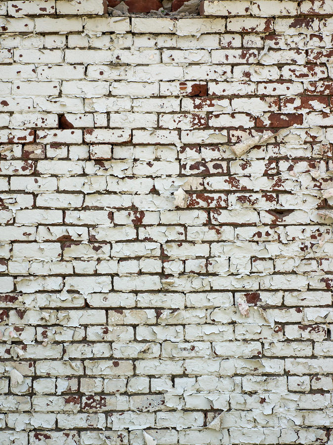 Red Brick White Paint Vertical Photograph by Photographic Arts And Design Studio
