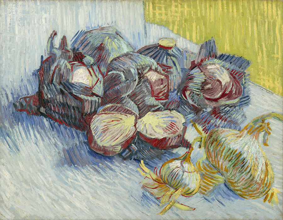 Vincent Van Gogh Painting - Red Cabbages And Onions #1 by Vincent Van Gogh