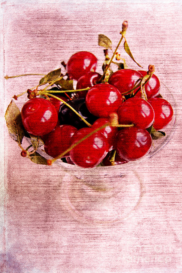 Nature Photograph - Red cherry  #2 by Lali Kacharava