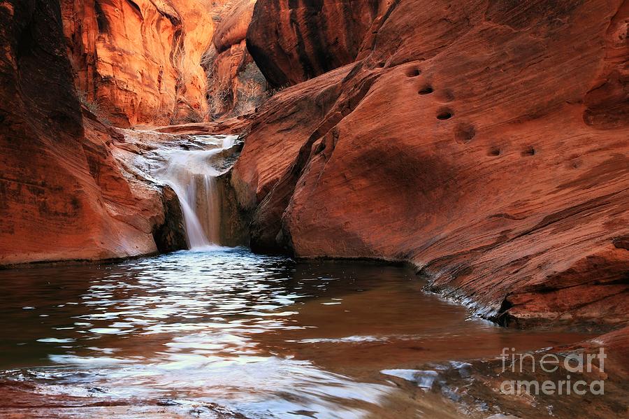 Red Cliffs Waterfall #1 Photograph by Roxie Crouch