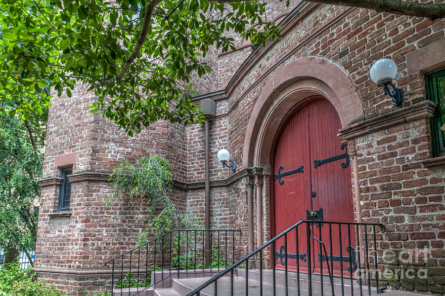 Church Red Door Photograph