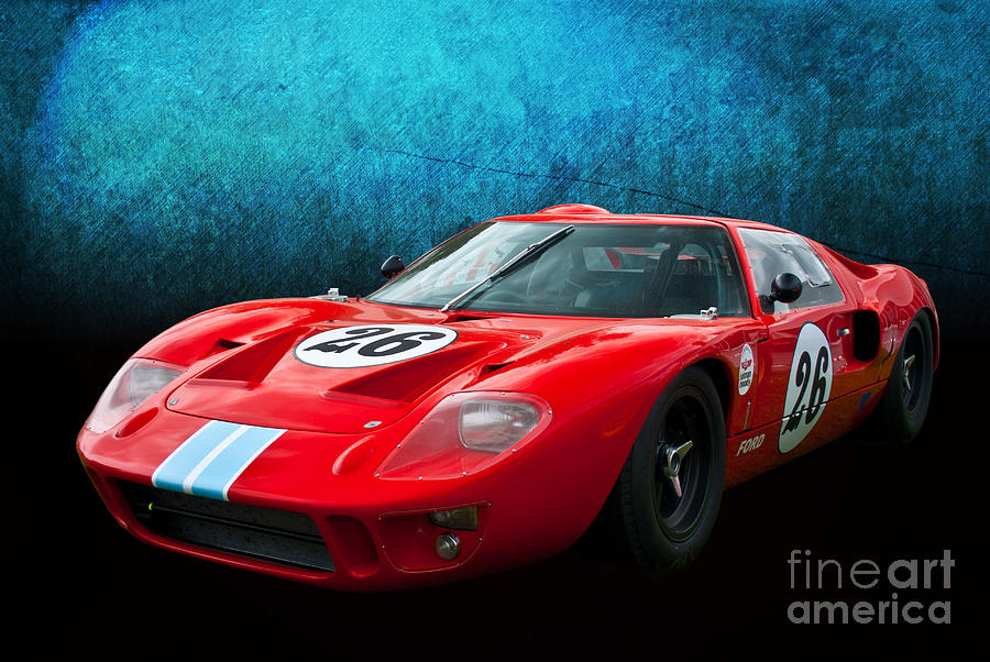 Red Ford GT40 #1 Photograph by Stuart Row