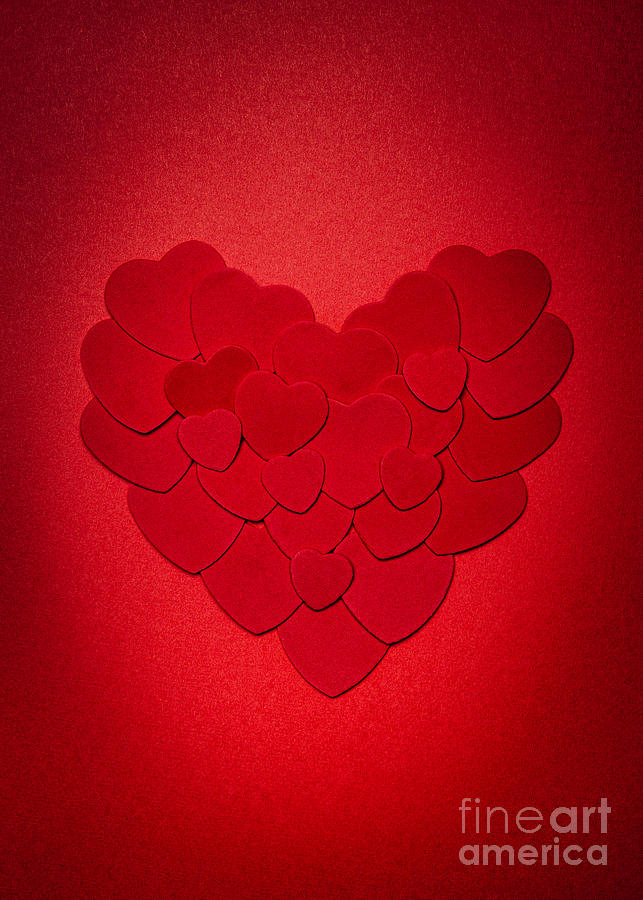 Red heart 1 Photograph by Elena Elisseeva
