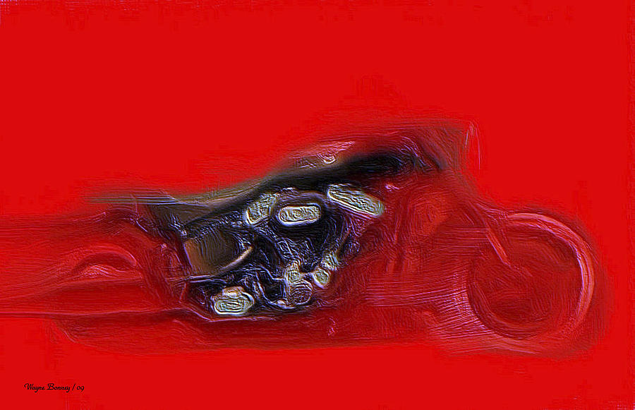 Red Hot Fatboy #1 Painting by Wayne Bonney
