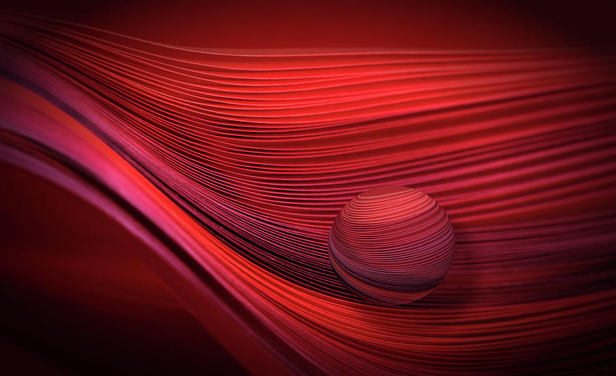 Abstract Photograph - Red #1 by Jutta Kerber