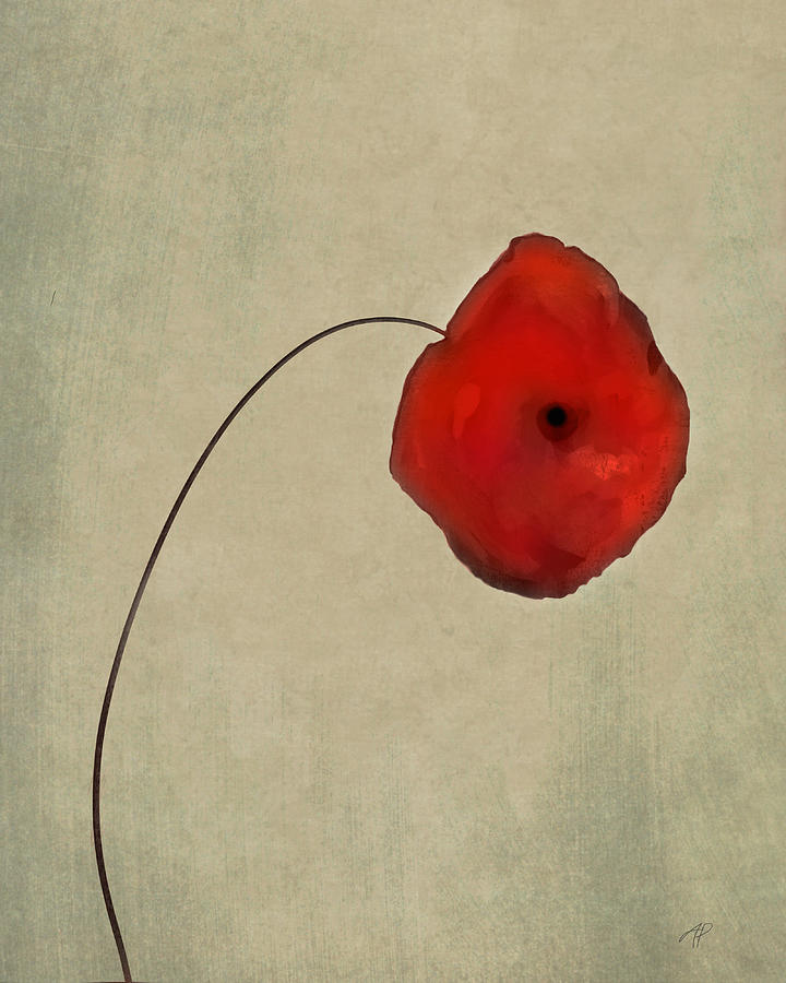 Poppy Digital Art - Red Poppy #2 by Ann Powell