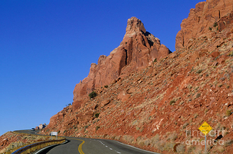 Red Rocks Lining A Road, Utah #1 Photograph by Adam Sylvester