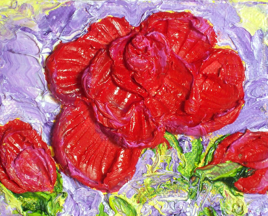Red Rose #2 Painting by Paris Wyatt Llanso