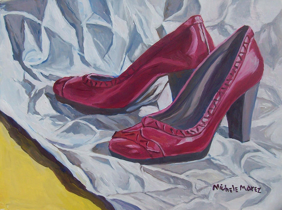 gym red shoe paint